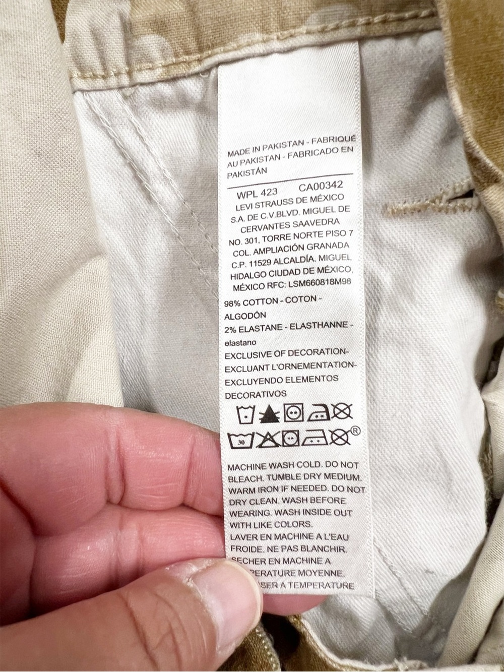 Signature by Levis Big Boys Tan Desert Utility Camo Pant Cargo Overalls Size XXL - Picture 5 of 7
